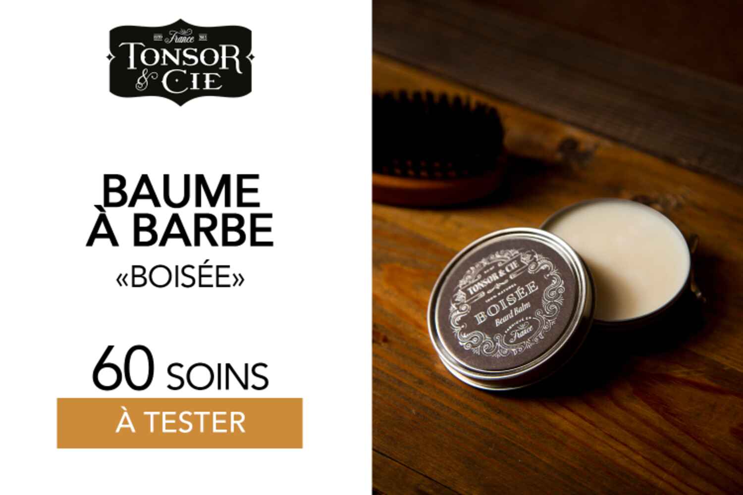BAUME À BARBE BOISÉE DE TONSOR & CIE - 60 BAUMES À TESTER