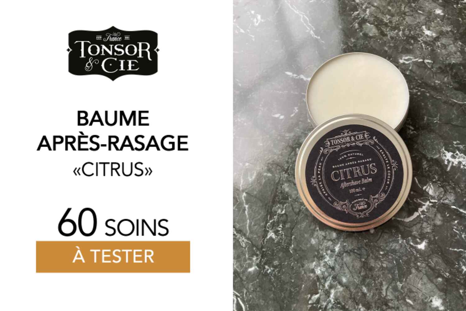 After Shave Citrus de TONSOR & CIE - 60 Baume après rasage À TESTER