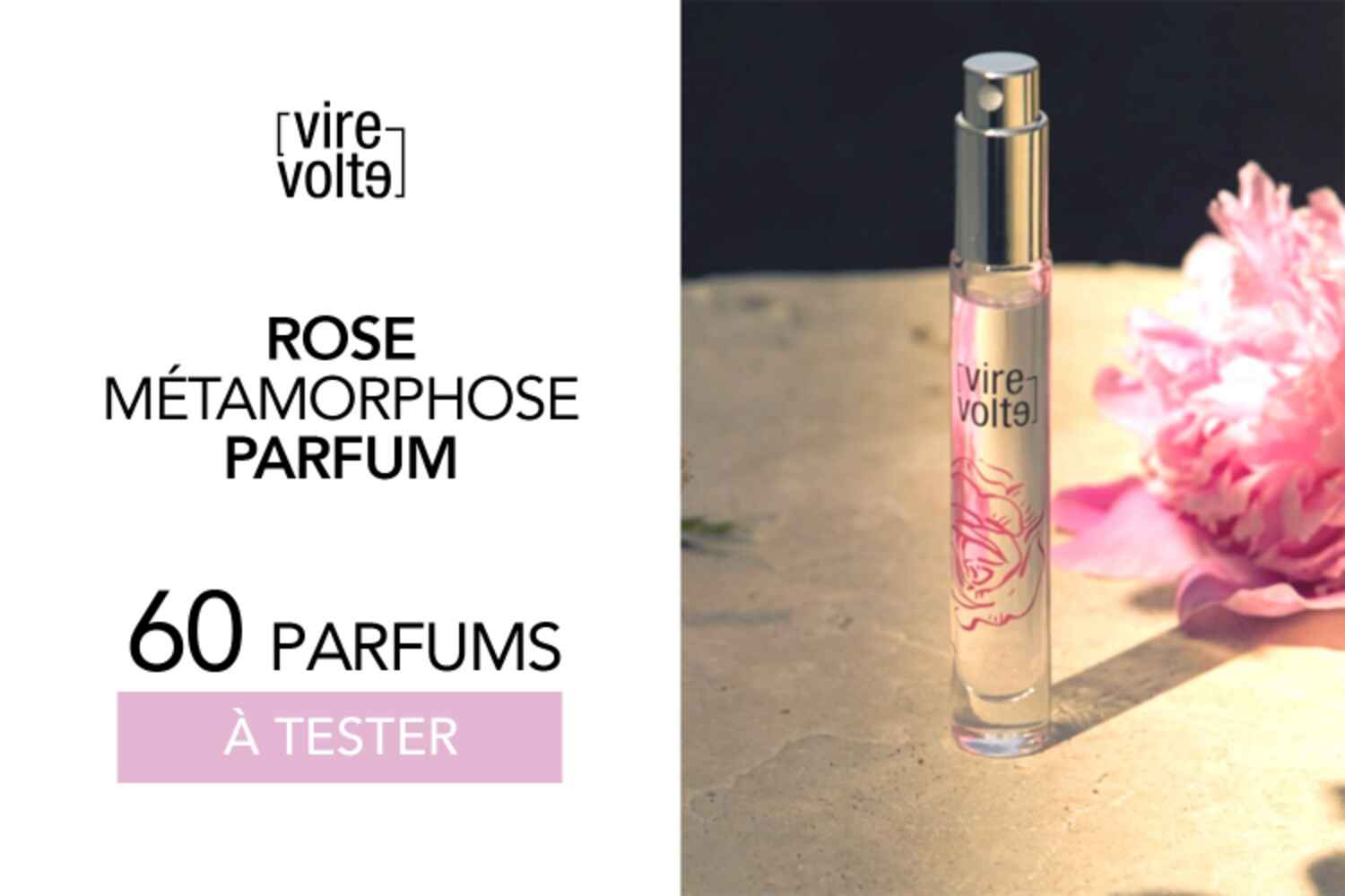 60 Parfums Rose Métamorphose