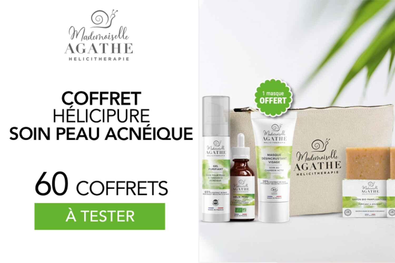 Coffret Helicipure de Mademoiselle Agathe : 60 coffrets à tester !