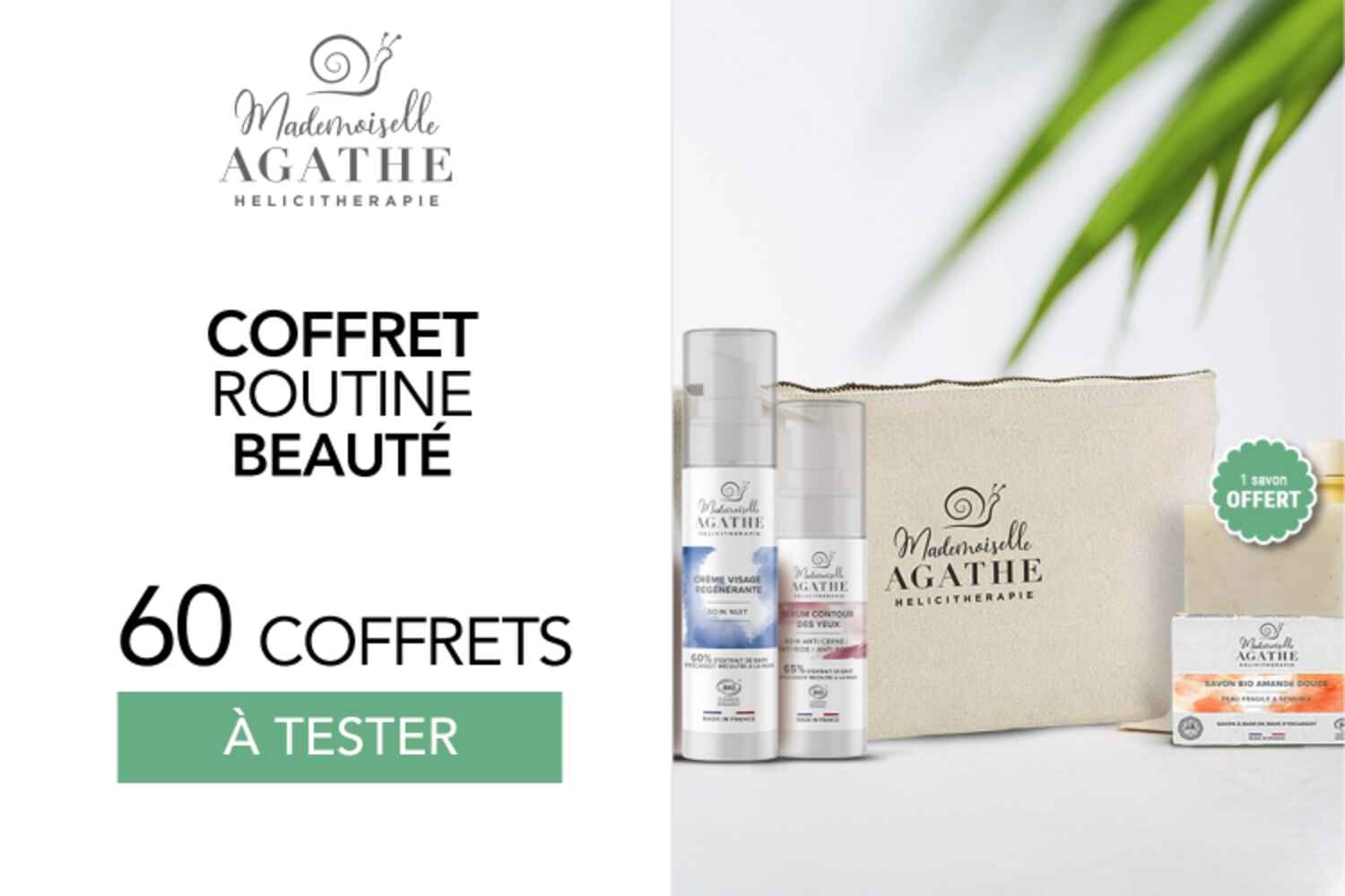 Coffret Mademoiselle Agathe bio : 60 coffrets à tester !