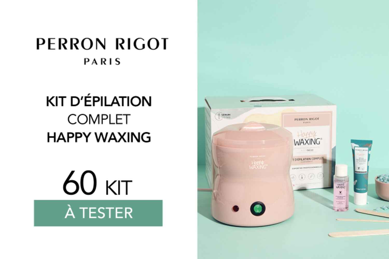 Kit d'épilation complet Happy Waxing Perron Rigot : 60 kits à tester !