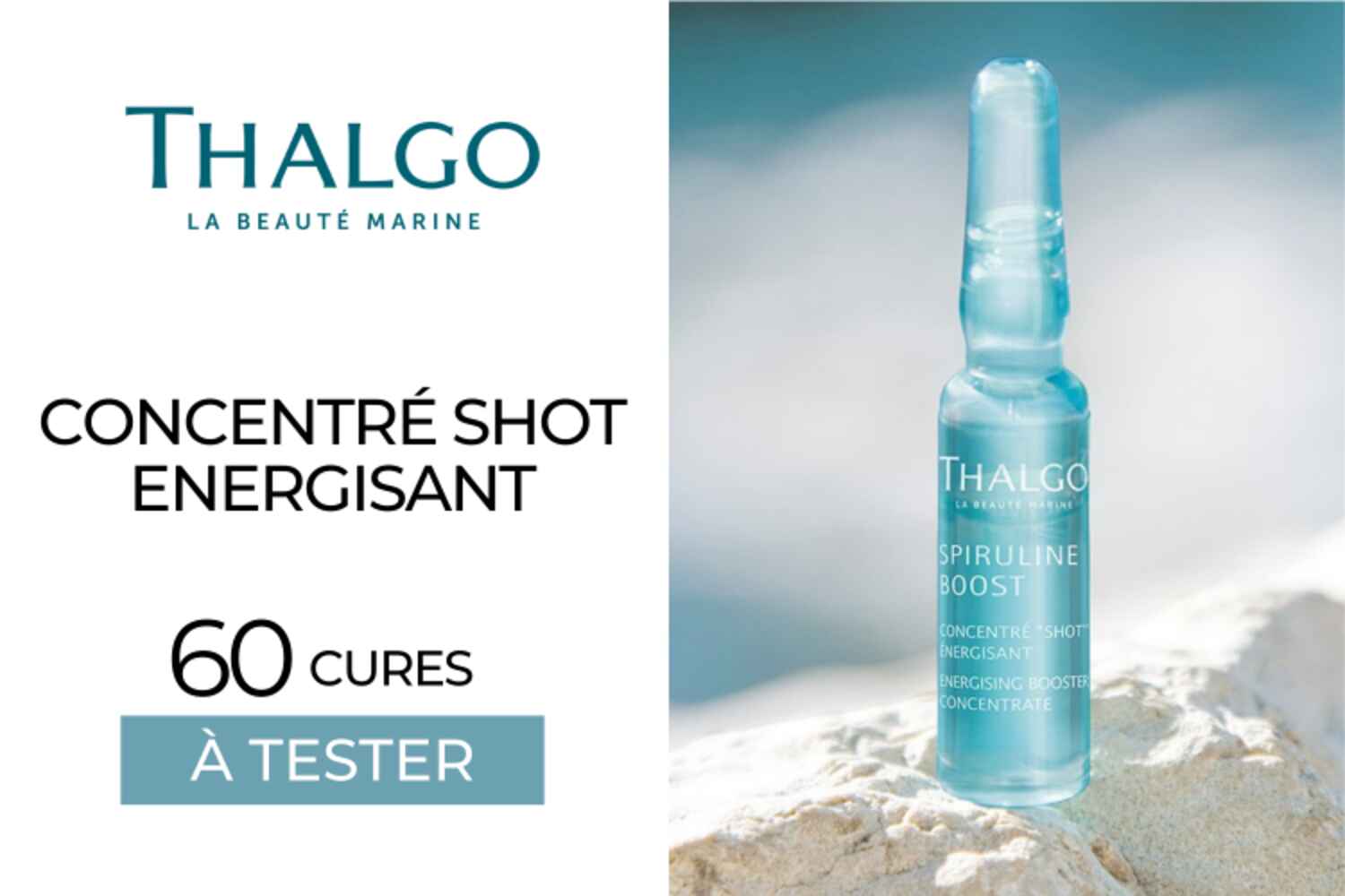 Concentré Shot Énergisant : 60 cures de Thalgo à découvrir !