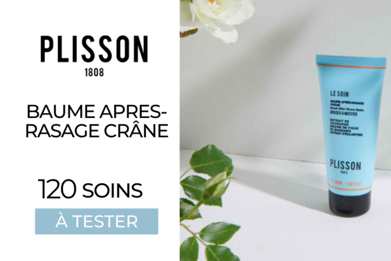 120 Baume Après-Rasage Crâne Naturel de Plisson à tester !