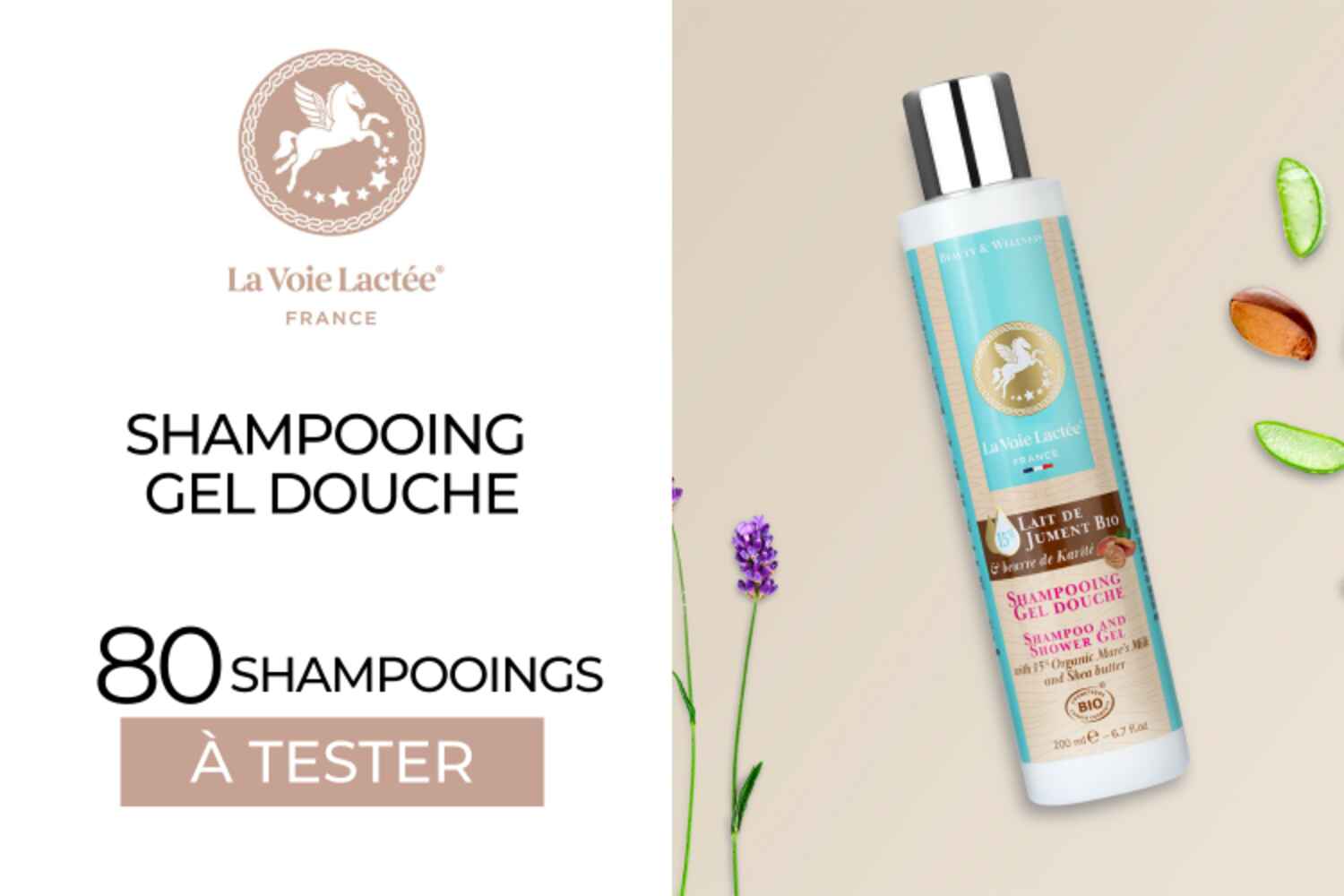 80 SHAMPOING-GEL DOUCHE La Voie Lactée® : A TESTER !
