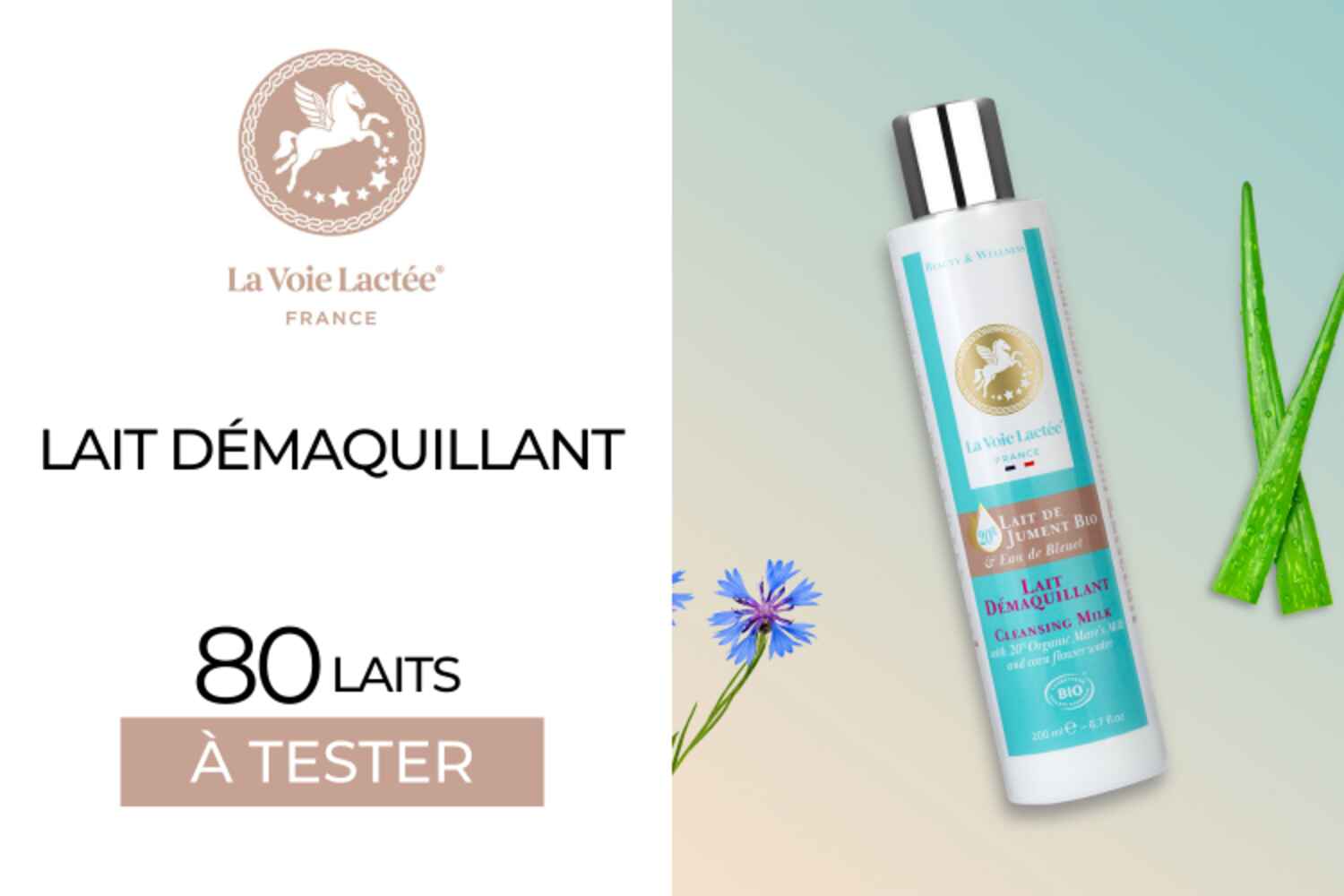 80 LAITS DÉMAQUILLANTS La Voie Lactée® : A TESTER !