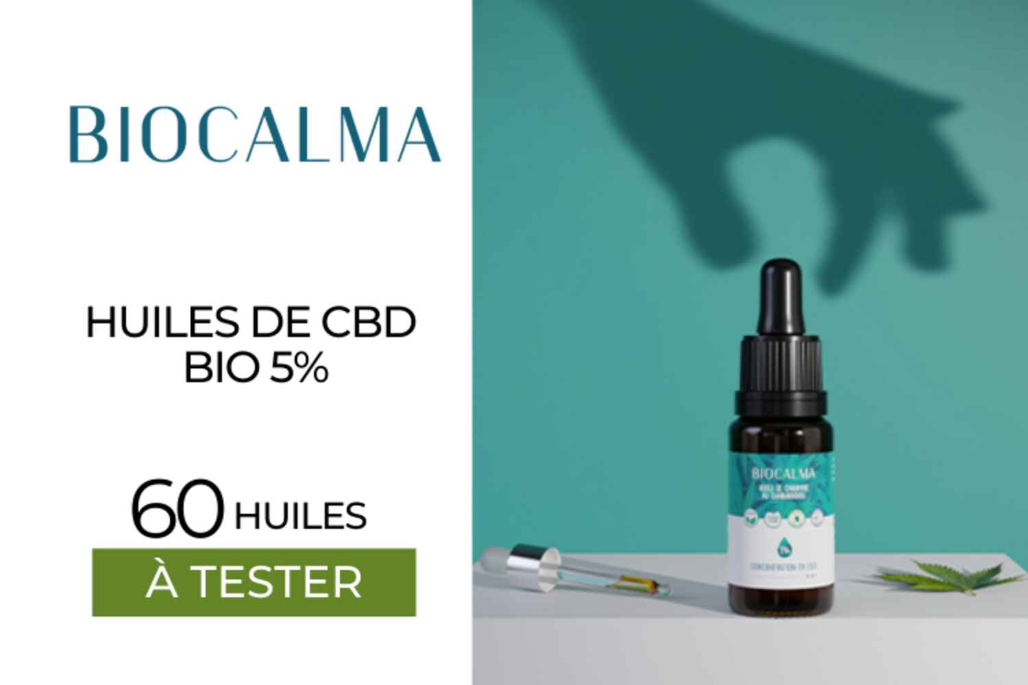 60 Huiles de CBD bio 5%