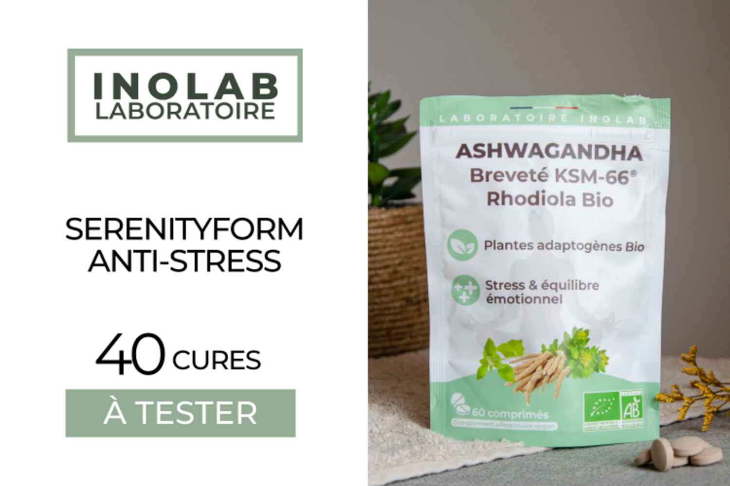 SERENITYFORM : 40 complexes anti-stress bio à tester !