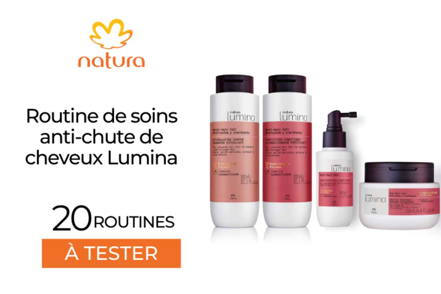 20 Routine de soins anti-chute de cheveux Lumina