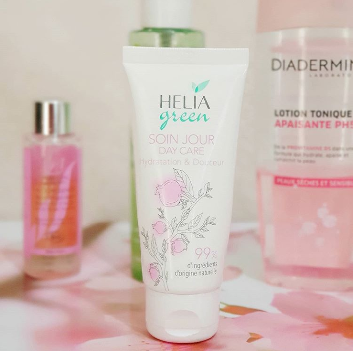 evandrinebeauty avis test soin jour hydratation & douceur heliagreen heliabrine