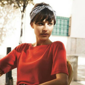 idées coiffure cheveux courts foulard