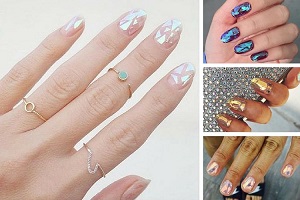 Glass nail-art 
