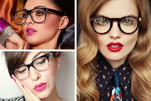 Se maquiller avec des lunettes