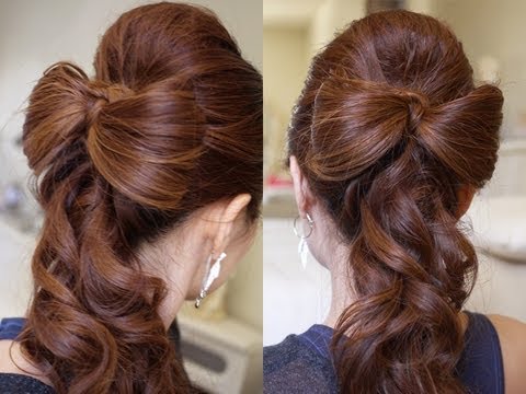 Résultat final de la coiffure de mariage pour cheveux longs